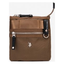 U.S. Polo Assn New Waganer Cross body bag Zielony Brązowy. Pomarańczowe torebki klasyczne damskie U.S. Polo Assn., w paski, z materiału, bez dodatków. Za 274,95 zł.