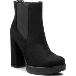 Botki JENNY FAIRY - WYL1036A-1 Czarny. Czarne buty zimowe damskie marki Jenny Fairy, z materiału. Za 139,99 zł.