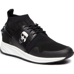 Sneakersy KARL LAGERFELD - KL51150 Black Lthr & Textile. Czarne sneakersy męskie KARL LAGERFELD, bez zapięcia. W wyprzedaży za 839,00 zł.