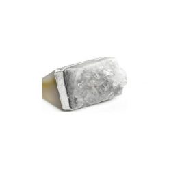 InspiRING Kryształ Górski 1/4 Srebro rozmiar 18. Białe pierścionki damskie Brazi druse jewelry, z kryształem, srebrne. Za 256,00 zł.