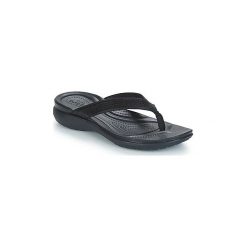 Japonki Crocs CAPRI V SEQUIN W. Czarne klapki damskie Crocs. W wyprzedaży za 179,10 zł.