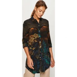Desigual - Koszula. Bluzki damskie Desigual, na co dzień, s, bez wzorów, z wiskozy, klasyczne, z klasycznym kołnierzykiem, z długim rękawem. Za 469,90 zł.
