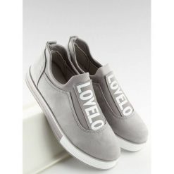 Szare Trampki damskie WINDALE. Szare buty sportowe damskie FunKee.pl, z napisami, z tkaniny, sportowe. Za 83,99 zł.