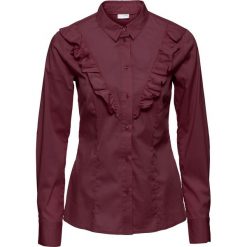 Długi shirt z kapturem + legginsy (2 części) bonprix jasnoszary melanż z nadrukiem. Szare bluzki damskie bonprix, z nadrukiem, długie. Za 69,99 zł.