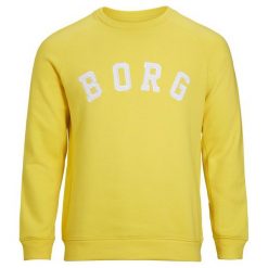Björn Borg Bluza Męska Crew Bo L Żółta. Żółte bluzy męskie Björn Borg, m, bez wzorów, bez kołnierzyka, bez rękawów, bez kaptura. Za 225,00 zł.