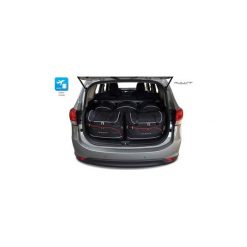 KIA CARENS, 2013- TORBY DO BAGAŻNIKA 5 SZT KJUST - 7022015. Czarne torby podróżne KJUST, bez wzorów, z kauczuku, klasyczne. Za 1299,00 zł.