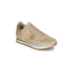 Buty Philippe Model TROPEZ STUD. Brązowe trampki i tenisówki damskie marki Philippe Model, bez wzorów, bez zapięcia. Za 1409,00 zł.