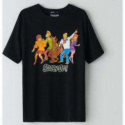 Koszulka Scooby-Doo -. Koszulki damskie Cropp, s, bez wzorów, bez kołnierzyka, bez rękawów. Za 49,99 zł.