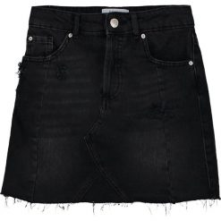 Minispódniczki: Miss Selfridge SEAMED Spódnica jeansowa black