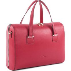 Torebki klasyczne damskie: Skórzana torebka w kolorze czerwonym – 41 x 33 x 15 cm