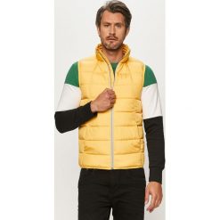 Tom Tailor Denim - Bezrękawnik. Żółte płaszcze męskie TOM TAILOR DENIM, s, bez wzorów, z poliesteru, bez kaptura. Za 219,90 zł.