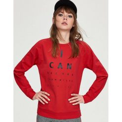 Bluza z nadrukiem - Czerwony. Czerwone bluzy z nadrukiem damskie Sinsay, l. Za 39,99 zł.