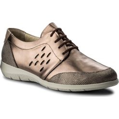 Półbuty COMFORTABEL - 950825 Bronze 23. Pomarańczowe półbuty damskie Comfortabel, bez wzorów, ze skóry, bez obcasa, na płaskiej podeszwie, bez zapięcia. W wyprzedaży za 179,00 zł.