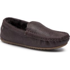 Kapcie EMU AUSTRALIA - Talia Pl Metallic W12061 Espresso. Pomarańczowe klapki damskie EMU Australia, bez wzorów, ze skóry, bez obcasa. Za 389,00 zł.
