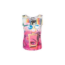 T-shirty z krótkim rękawem Desigual OUNAD. Różowe t-shirty damskie marki Desigual, s. Za 159,20 zł.