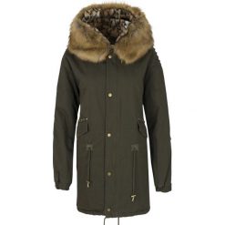 Parka Gaudi Jeans. Zielone kurtki damskie Gaudi, na zimę, bez wzorów, z jeansu. Za 889,00 zł.