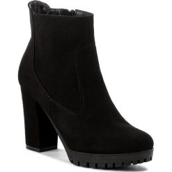 Botki OLEKSY - 474/147 Czarny. Czarne buty zimowe damskie Oleksy, ze skóry, na obcasie. W wyprzedaży za 279,00 zł.