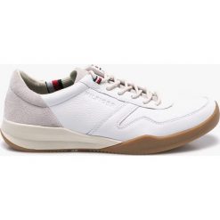 Tommy Hilfiger - Buty. Białe buty sportowe męskie marki TOMMY HILFIGER, z materiału, na sznurówki. W wyprzedaży za 379,90 zł.