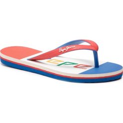 Japonki PEPE JEANS - Beach Colors PBS70028 Multi 0AA. Czerwone sandały chłopięce Pepe Jeans, z jeansu, bez zapięcia. W wyprzedaży za 79,00 zł.