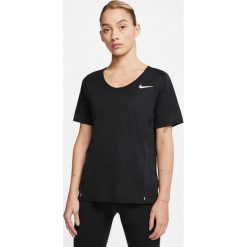 Nike City Sleek Koszulka Czarny. Czarne koszulki damskie Nike, s, bez wzorów, z poliesteru, bez kołnierzyka. Za 171,95 zł.