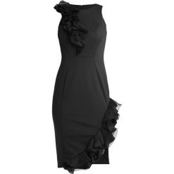 Coast WOW CORSAGE MONO SHIFT Sukienka etui black. Czarne sukienki damskie Coast, bez wzorów, z elastanu, bez kołnierzyka, bez rękawów. Za 919,00 zł.