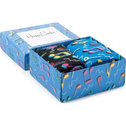 Zestaw 2 par wysokich skarpet unisex HAPPY SOCKS - SXCTJ02-6300 Kolorowy. Skarpetki damskie Happy Socks, bez wzorów, z elastanu. Za 74,90 zł.