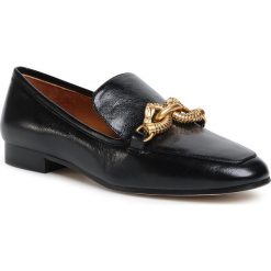 Lordsy TORY BURCH - Jessa 20mm Loafer 74028 Perfect Black 006. Czarne półbuty damskie Tory Burch, na co dzień, z aplikacjami, ze skóry, bez obcasa, na płaskiej podeszwie, bez zapięcia. Za 1589,00 zł.