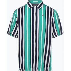 Tommy Jeans - Koszula męska, zielony. Zielone koszule męskie Tommy Jeans, m, w paski, z wiskozy, bez kołnierzyka, bez rękawów. Za 299,95 zł.
