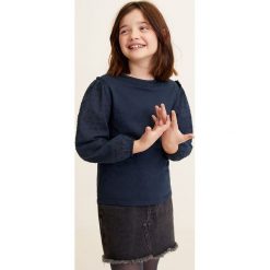 Mango Kids - Bluzka dziecięca Plumi 110-164 cm. Białe bluzki dziewczęce marki Mango Kids, bez wzorów, z bawełny, z okrągłym kołnierzem, bez rękawów, bez kaptura. W wyprzedaży za 35,90 zł.