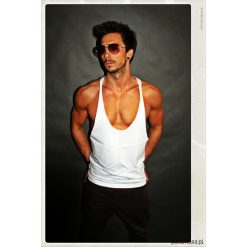 TANK TOP ONE POCKET UNISEX biały. Białe topy damskie Pakamera, s, bez wzorów, bez kołnierzyka. Za 149,00 zł.