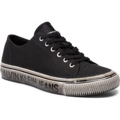 Tenisówki CALVIN KLEIN JEANS - Deangelo B4S0112 Black. Czarne półbuty męskie Calvin Klein Jeans, na co dzień, bez wzorów, z jeansu, bez zapięcia. W wyprzedaży za 319,00 zł.