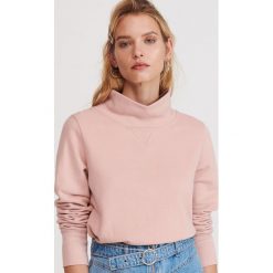Bluza ze stójką - Różowy. Różowe bluzy damskie Reserved, xs, bez wzorów, bez rękawów, bez kaptura. W wyprzedaży za 39,99 zł.