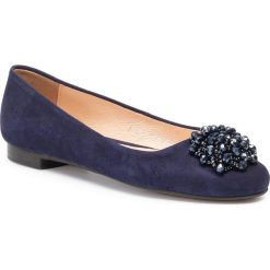 Baleriny BALDACCINI - 3418/1-B Granat Zamsz. Niebieskie baleriny damskie Baldaccini, bez wzorów, ze skóry, bez obcasa. Za 269,00 zł.