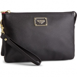 Kosmetyczka GUESS - PWMARV P9120 BLACK. Czarne kosmetyczki męskie marki Guess, z aplikacjami, ze skóry ekologicznej. Za 299,00 zł.