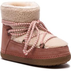 Buty INUIKII - Boot Curly 70101-16 Cream. Różowe kozaki damskie marki Inuikii, na zimę, ze skóry, bez zapięcia. W wyprzedaży za 929,00 zł.