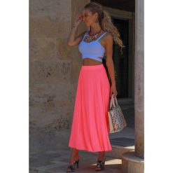 Spódnica DENERIS PINK. Różowe spódniczki damskie IVET, m, bez wzorów, eleganckie, rozkloszowane. W wyprzedaży za 49,00 zł.