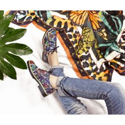 Półbuty - skóra naturalna - model 258 - kolor motyl. Półbuty damskie Zapato, bez wzorów, ze skóry, bez obcasa, bez zapięcia. W wyprzedaży za 202,30 zł.