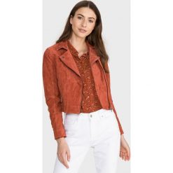 Vero Moda Royce Salon Kurtka Czerwony Pomarańczowy. Czerwone kurtki damskie Vero Moda, xl, bez wzorów, ze skóry. Za 440,95 zł.