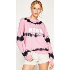 Bluza MSGM 2841MDM62 207299. Różowe bluzy damskie MSGM, s, bez wzorów, z bawełny, bez rękawów, bez kaptura. W wyprzedaży za 989,00 zł.