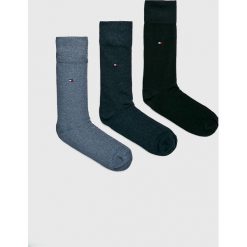 Tommy Hilfiger - Skarpety (3-pack). Czarne skarpetki męskie marki TOMMY HILFIGER, z bawełny. Za 54,90 zł.