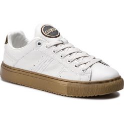 Sneakersy COLMAR - Bradbury Glass 178 White/Gold. Białe półbuty damskie Colmar, bez wzorów, ze skóry ekologicznej, bez obcasa, na płaskiej podeszwie, bez zapięcia. W wyprzedaży za 389,00 zł.