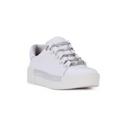 Buty Café Noir CAFE NOIR SNEAKER ALLACCIATA. Białe trampki i tenisówki damskie Café Noir, bez wzorów, bez zapięcia. Za 330,51 zł.