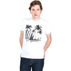 Jack & Jones Heated Koszulka Biały. Białe podkoszulki męskie l, z nadrukiem, z bawełny, krótkie. Za 88,95 zł.
