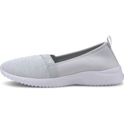 Puma Adeline Slip On Buty Szary. Szare trampki i tenisówki damskie Puma, bez wzorów, z materiału, bez zapięcia. Za 223,95 zł.