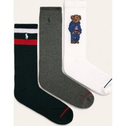 Polo Ralph Lauren - Skarpety (3 pack). Białe skarpetki męskie Polo Ralph Lauren, bez wzorów, z elastanu. W wyprzedaży za 79,90 zł.