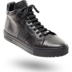 SNEAKERSY SKÓRZANE Baldinini. Czarne sneakersy męskie Baldinini, na sznurówki. Za 1001,40 zł.