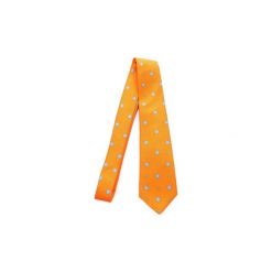 Krawaty i akcesoria Kiton 6F23. Pomarańczowe krawaty męskie marki Kiton, bez wzorów. Za 817,21 zł.