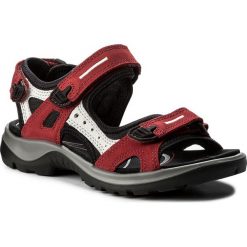 Sandały ECCO - Offroad 06956355287 Chili Red/Concrete/Black. Czerwone klapki damskie ecco, bez wzorów, ze skóry, bez obcasa. W wyprzedaży za 369,00 zł.