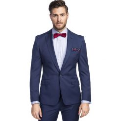 Marynarka MARCUS 1 GGGS900130. Niebieskie marynarki męskie Giacomo Conti, uniwersalny, bez wzorów, z poliesteru, eleganckie. Za 899,00 zł.