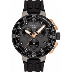 PROMOCJA ZEGAREK TISSOT T-Sport T111.417.37.441.07. Pomarańczowe zegarki męskie TISSOT, ze stali. W wyprzedaży za 1751,20 zł.